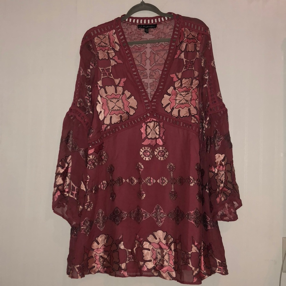 For Love and Lemons Pink Barcelona Mini Dress Sz M